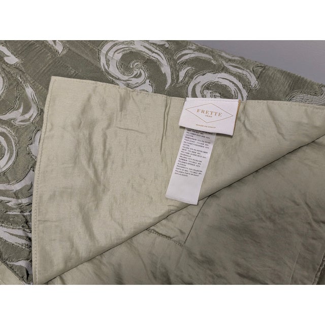 Frette Green Bedspread For Sale - Image 10 of 10