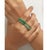 Emerald Natural 4.17 cts zambian emerald band ring in 18k gold For Sale - Image 8 of 18
