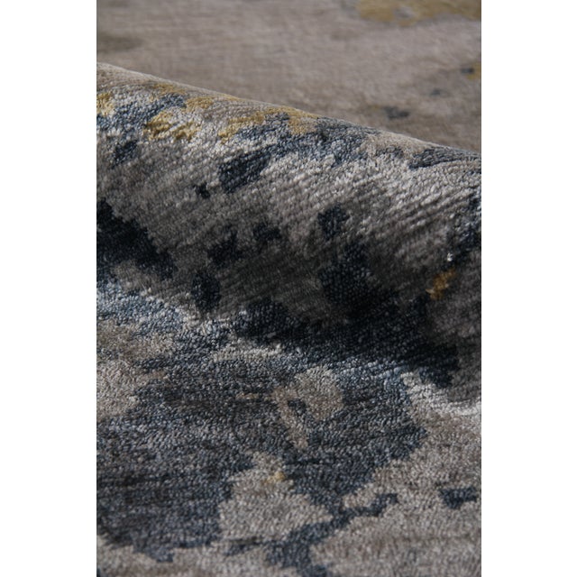 Not Yet Made - Made To Order Exquisite Rugs, Dartford, Hand knotted, Bamboo/Silk, Blue/Gray (8'x10') Area Rug For Sale - Image 5 of 10
