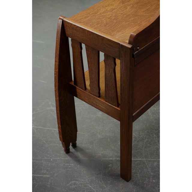 Vintage Amsterdam School Side Table, 1920s For Sale - Image 11 of 15