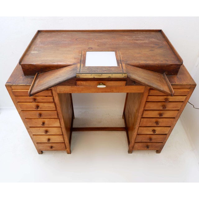 Belgium industrial workshop furniture Measures : 124x71cm H:101cm In watchmaking, AUXILIA refers to a portable auxiliary...