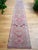 1970s Hand-Knotted Turkish Runner Rug Tribal Narrow Long Runner - Sun Faded Shaved Pile - 2′2″ × 13′ For Sale - Image 4 of 13
