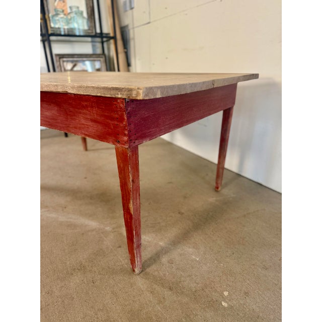 Late 19th Century Antique Hickory Farm Table For Sale - Image 5 of 10