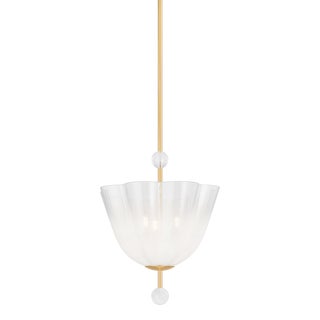 Hudson Valley Lighting Cambria Heights 17 in. 3 Light Lantern in Aged Brass Finish For Sale