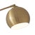 Nova Original 1962 Triplet 3 Light Arc Floor Lamp - Weathered Brass, White Marble Base, Dimmer Switch For Sale - Image 4 of 13