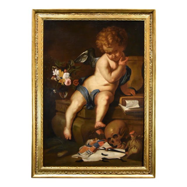 Erasmus Quellinus II, Allegory of Vanity and Youth, 1660, Oil on Canvas For Sale