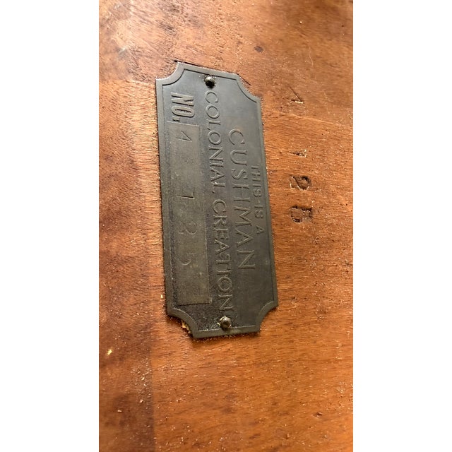 Vintage Cushman Colonial Creations Maple Side Chair With Sculpted Seat and Ladder Back For Sale - Image 10 of 10