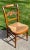 Offered is a maple balloon chair. It is in the Hitchcock style with a carved eagle back and a pillow top. The rush seat is...