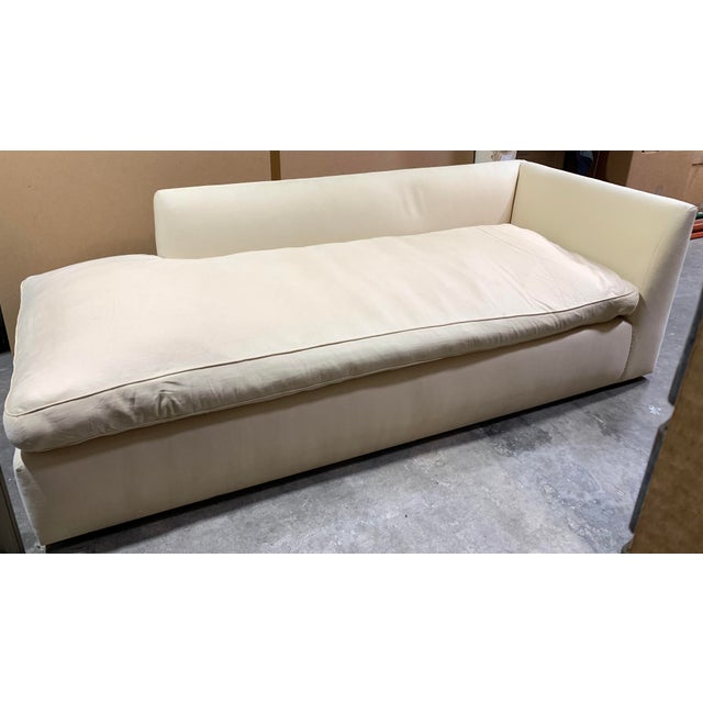 Contemporary Cream Linen 'Right Back' Sofa by Waldo Fernandez For Sale - Image 14 of 18