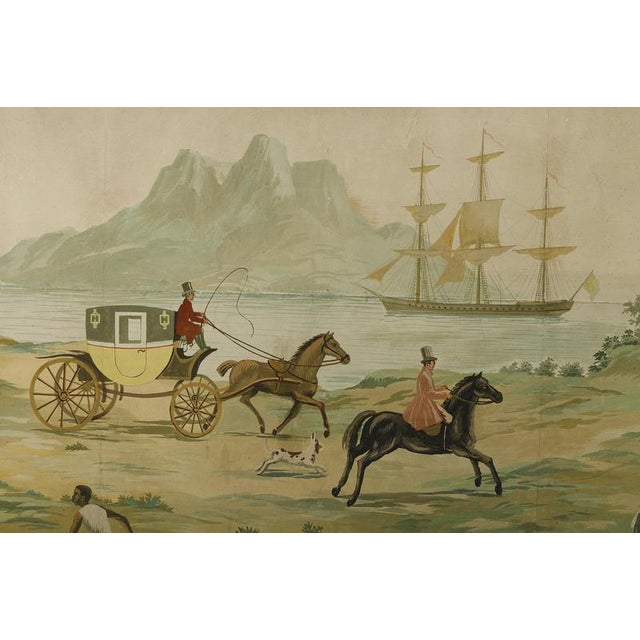 Panoramic Wallpaper Panel with Exotic Scene in the style of Zuber, 1810 For Sale - Image 6 of 15