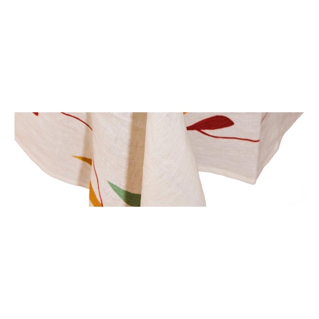2020s Misette Mobile Linen Tablecloth in Multicolor For Sale - Image 5 of 6
