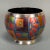 Mid-Century Modern Vintage Late 20th Century Miguel Pineda Champleve Enamel Colorful Geometric Vase For Sale - Image 3 of 13