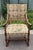 Wooden Knight Armchair with Carved Armrests and Petit Point Upholstery, 1920s For Sale - Image 4 of 12