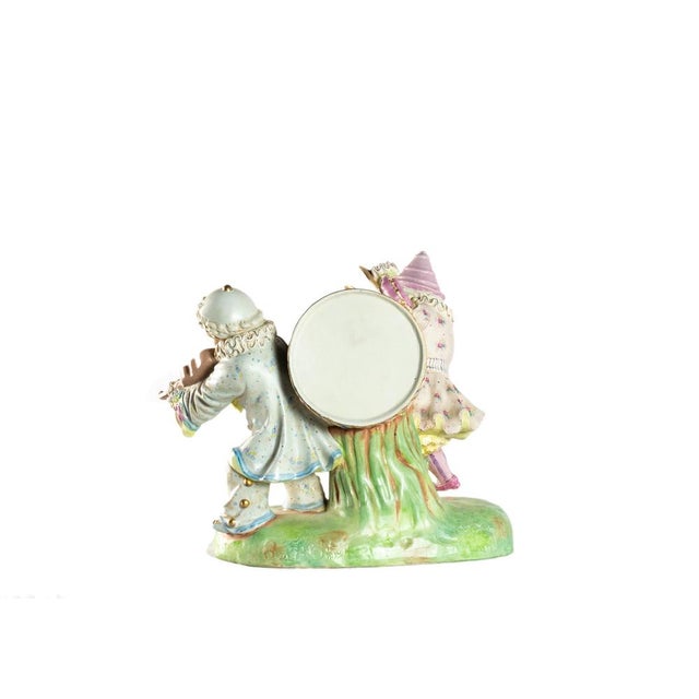 Rococo Porcelain Figurine Musicians from Meissen Porcelain For Sale - Image 3 of 18