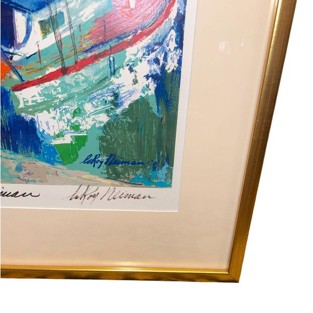 Blue LeRoy Neiman “St. Tropez” Signed Serigraph, 1995. For Sale - Image 8 of 10