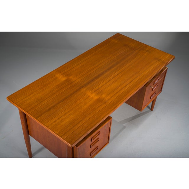 Modern Danish Teak Desk, 1950s For Sale - Image 16 of 18
