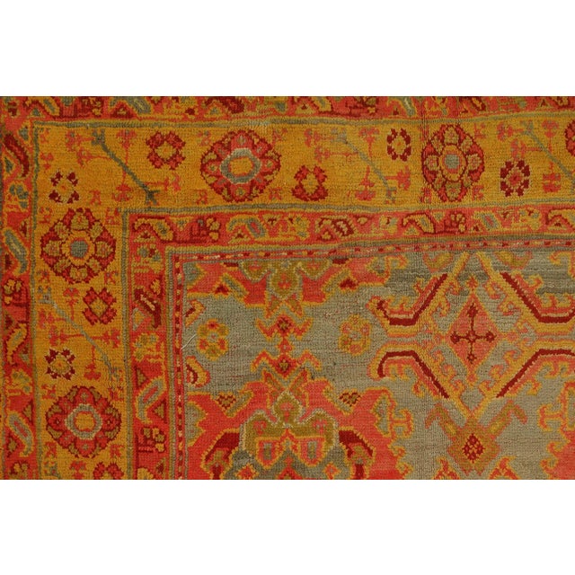 Antique Turkish Oushak Rug - 12'4'' X 14'5'' For Sale - Image 4 of 12