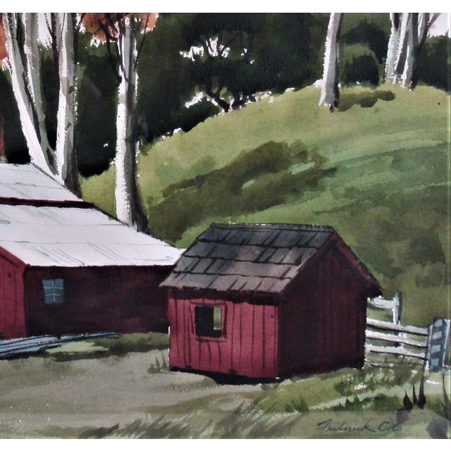 Frederick Cole, The Old Red Barn, Circa 1965 For Sale In San Francisco - Image 6 of 8