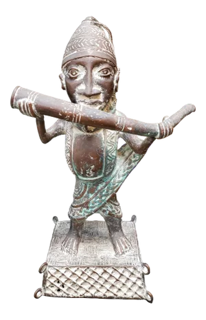 Vintage Mid-Century Court Messenger Bronze Sculpture