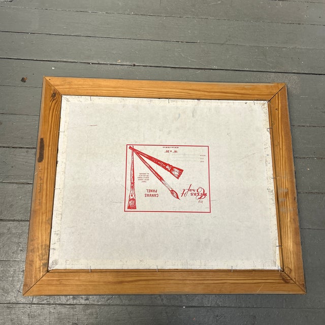 1950’s Mid Century Modern Abstract Expressionist Painting For Sale - Image 4 of 4