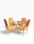 Wood Vintage French Provincial Style 48” Glass-Top Dinette Set With Caned Table Base – Set of 5 For Sale - Image 7 of 10