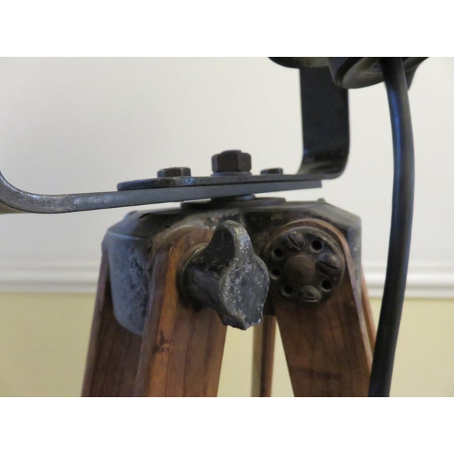 Stage Spotlight on Wooden Stand, 1930s For Sale - Image 17 of 18