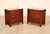 High Quality American Made Stickley Mission Collection Nightstands Constructed In Solid Cherry. Matching Pair Featuring...