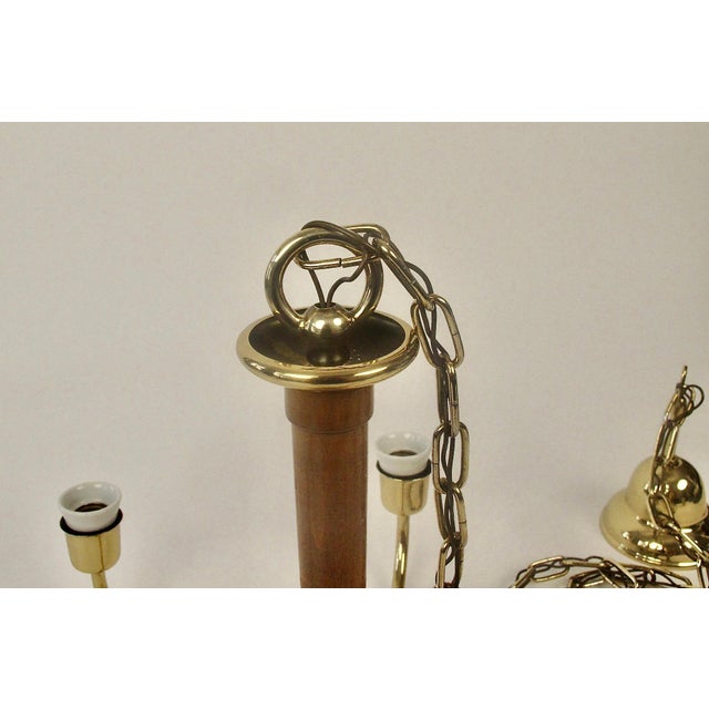 Vintage Chandelier in Brassard Wood by Oswald Haerdtl, 1933 For Sale - Image 11 of 18