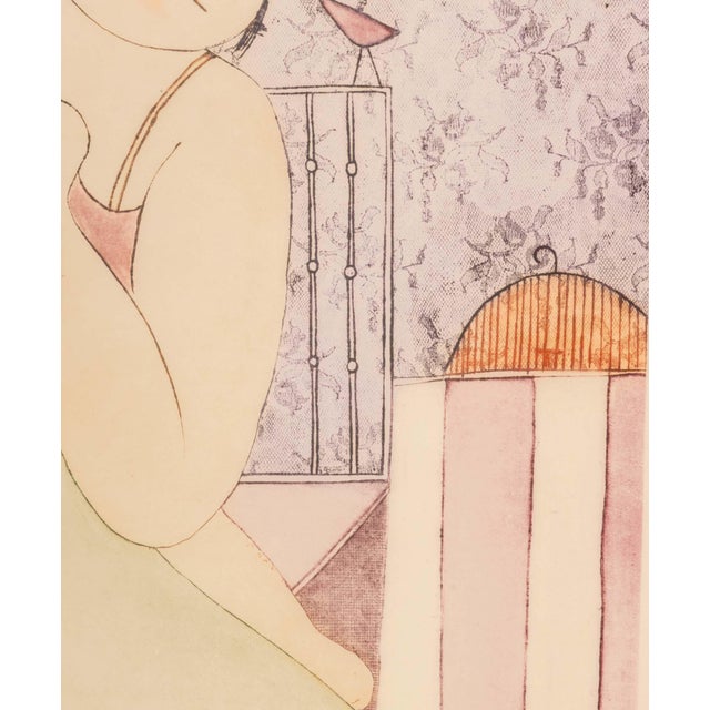 1980s Eng Tay "Makeup" Etching in Colors, 1987 For Sale - Image 5 of 10