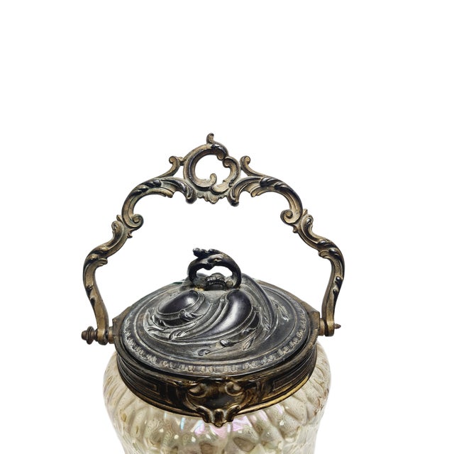 Art Nouveau German Biscuit Box from Loetz, 1890s For Sale - Image 13 of 18