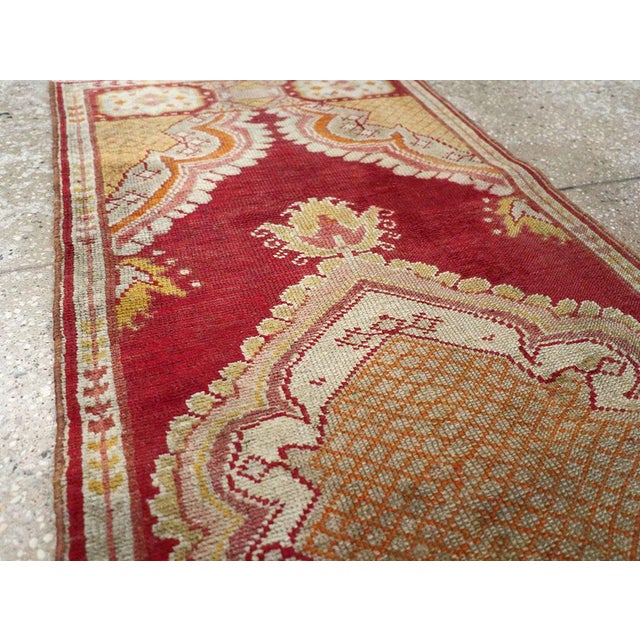 Mid 20th Century Galerie Shabab Collection Mid-20th Century Turkish Oushak Rug For Sale - Image 5 of 10