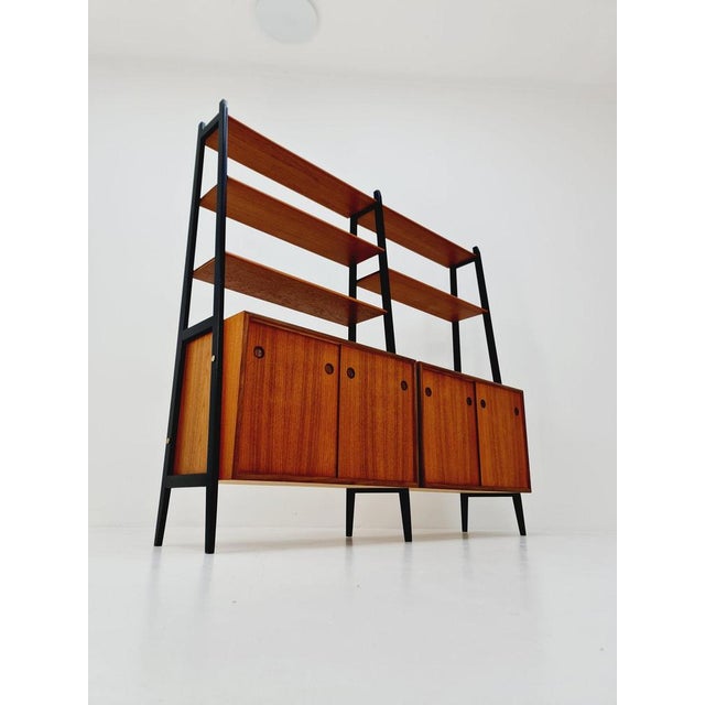 Wood Danish Freestanding Bookshelf System in Teak by Bengt Ruda, 1960s For Sale - Image 7 of 11