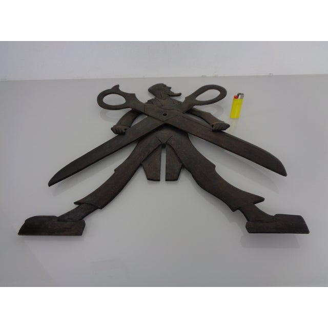 Handmade Wrought Iron Sign of Tailors Guild, Germany, 1900 For Sale - Image 16 of 18