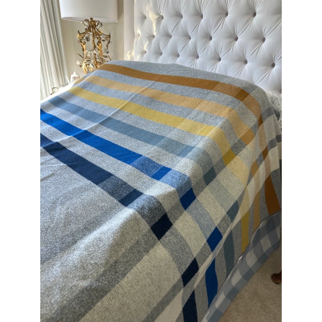 Gray Pendleton Woolen Mills Oslo Evening Wool Blanket-King Size For Sale - Image 8 of 15