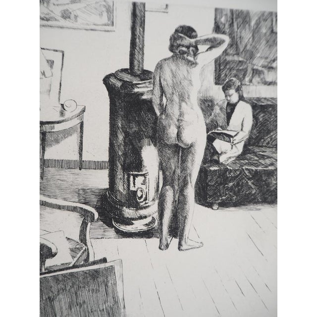 Eugène Corneau, Study of the Female Ni, 1946, Etching For Sale - Image 5 of 7