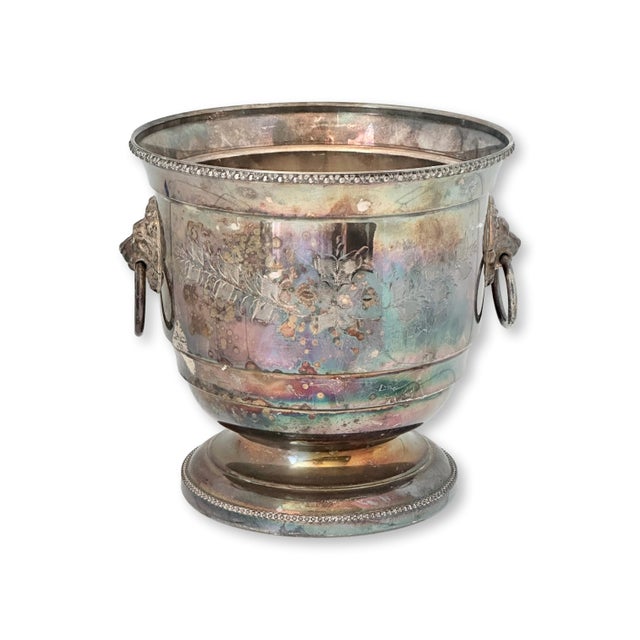 Early 20th Century Petite Silverplate English Champagne Split Ice Bucket For Sale - Image 5 of 5