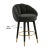 Myla Black Swivel Counter Stool For Sale In Los Angeles - Image 6 of 9