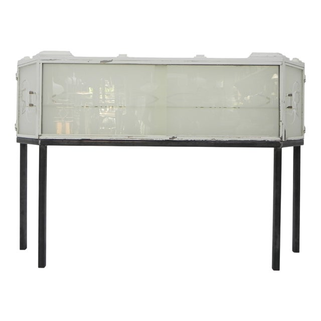 Art Deco Display Cabinet on Legs, 1920s For Sale