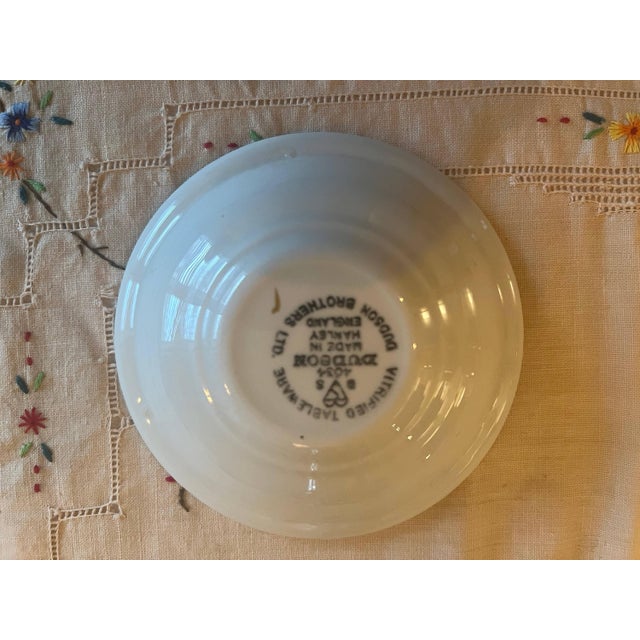 1960s Windsor Hotel Butter Pat Ironstone Dish English Uk Souvenir Hotelware For Sale - Image 4 of 4