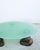 Green Glass Powder and Walnut Coffee Table by Alexander Knysch For Sale - Image 4 of 15