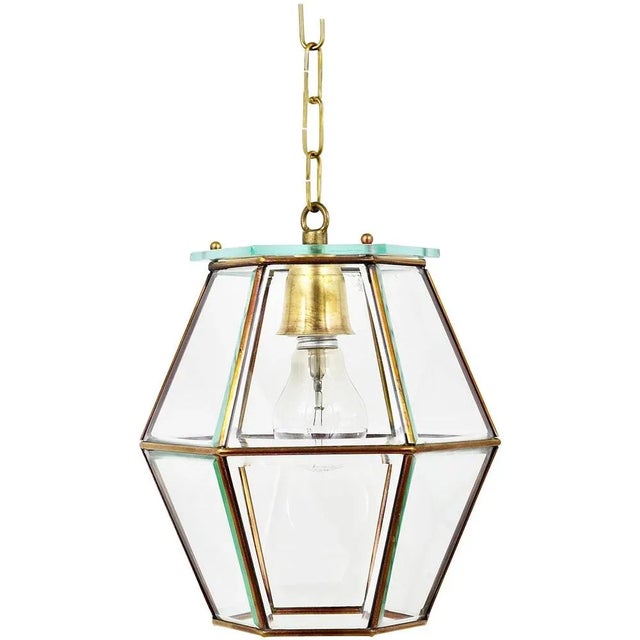 Art Nouveau Pendant Lamp Lantern in the style of Adolf Loos, 1900s For Sale - Image 11 of 11