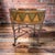 2000 - 2009 Butler Specialty Co. Hand-Painted Tooled Leather & Iron Drum Accent Table For Sale - Image 5 of 9