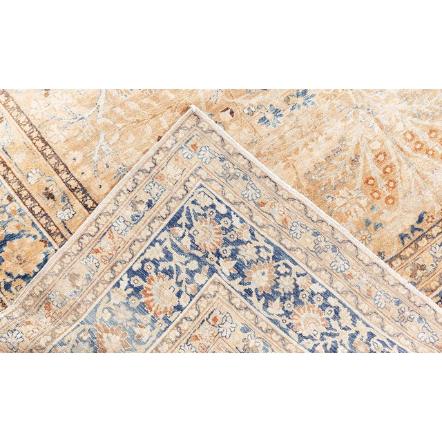 Antique Persian Tabriz Rug For Sale - Image 4 of 9