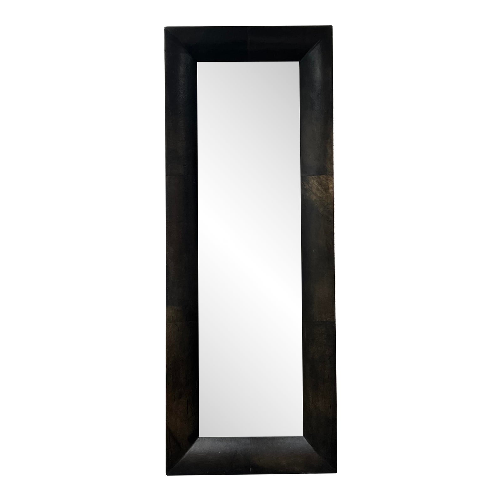 Crate & Barrel Floor Length Leaning Mirror | Chairish