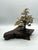 Mid 20th Century Mid-Century Brutalist Gilt Bronze Bonsai Tree Sculpture on Burl Wood Basee For Sale - Image 5 of 18