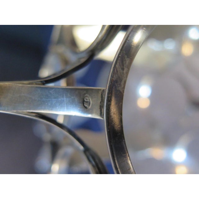 Transparent Vintage Antique English Silver Cruet (Castor) Set For Sale - Image 8 of 12