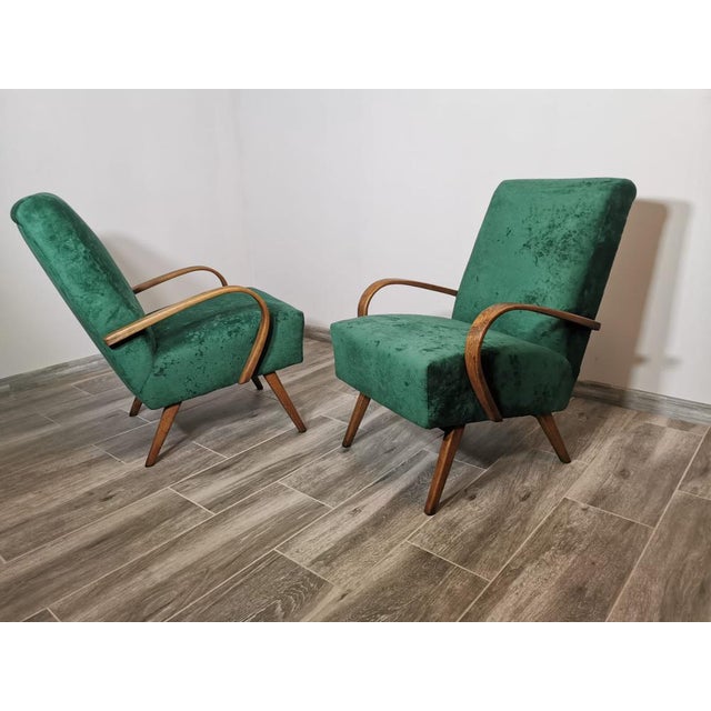 Set of Armchairs by Jindřich Halabala For Sale - Image 4 of 18