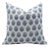Block Printed Pure Linen Throw Pillow Cover 14x14 Inch- Bheeshma For Sale