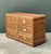 Vintage Braided Rattan Six Drawer Campaign Dresser For Sale - Image 9 of 15