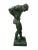 Atlas bronze of excellent casting and definition standing in and unusual pose with hands on his hips and normally with a...
